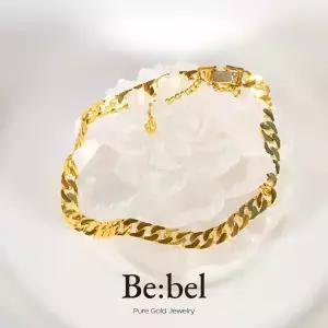 순금팔찌 11.25g 24k 남자 디자인 체인 비벨 세돈 3돈