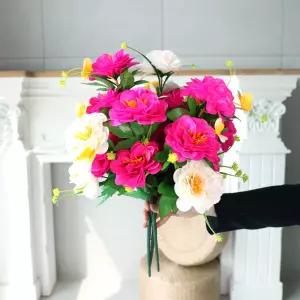 성묘 조화 산소꽃 부케 꽃다발 엘라티올로즈 조화세트