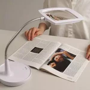 아이클 비구면 다초점렌즈 조명확대경 LED