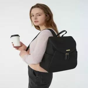 닥스 액세서리 여성 24FW [스테디셀러] 블랙 로고장식 가죽 백팩 WCBA4F693BK