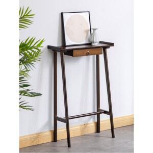 가로 다리 콘솔 담벼락 직접 테이블 조립하다 50장 현관 거실장 월넛색 미니 입구 반달