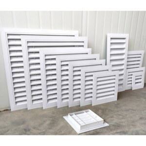 400X400MM 3CM 배기 200X200 46 비막이 커버 사각 환풍구 업소용 화이트