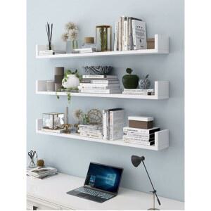 무타공 벽선반 책꽂이 벽걸이 소형 야채 인테리어 U타입 쇠테리어 가로 자형 조립식 길이