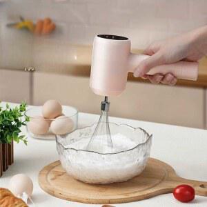 전동 휘핑기 무선 생 비터 휴대형 구성 세트 없음 충전식 거품기 흰색 제빵