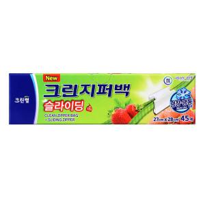 크린? 대용량 슬라이딩 지퍼백 27cm x 28cm 대 45매