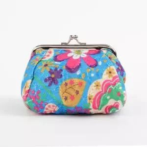 꽃무늬 똑딱이 동전지갑작은지갑 화장품 미니파우치 동전지갑 미니지갑 미니동전지갑