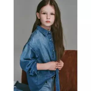 [롯데백화점]블루테일 워커스타일 블루 데님 셔츠AZG1BL01BU