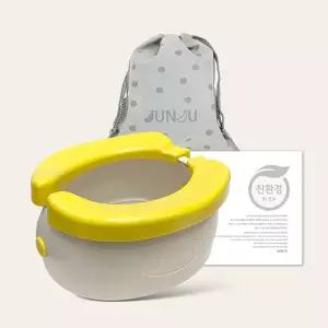 [국내생산] 준주 바나나 휴대용 유아 아기변기 접이식 캠핑 휴대용변기