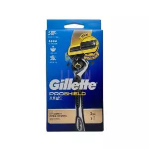 질레트 프로쉴드 옐로우 면도기 (핸들 1개+면도날 2개)