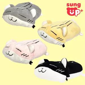 성업 플러스 햄스터 쿠션 햄스터 애착 인형 45cm 옐로우색