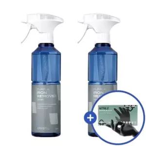 [내일도착]불스원 크리스탈 철분제거제 500ml 2개입(+세차 전용 니트릴 장갑 10매)
