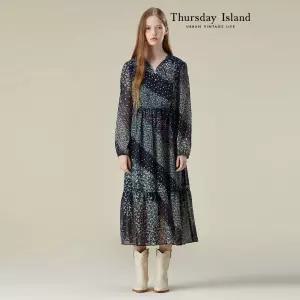 [Thursday Island] 패턴믹스 브이넥 원피스(T236MOP142W)
