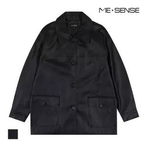 [미센스] 포켓디자인 페이크 가죽자켓_MB49LEMD01A