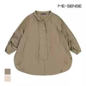 [미센스] 루즈핏 타이 블라우스_MB38BLM184Z