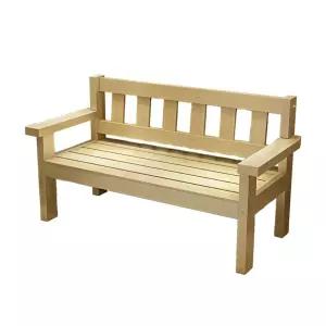 대형 공원 벤치 카페 의자 긴의자 스테인리스 마당 야외용 우드