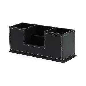 책상 볼펜 꽂이 홀더 수납 탁자 보관 가죽 정리 소품함 꾸미기