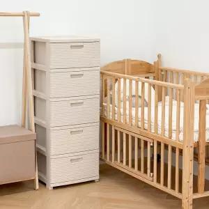 국내제작 튼튼한 홈클로젯 라탄 5단 서랍장 플라스틱 서랍장