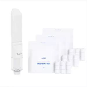 닥터피엘 초슬림 여행용 샤워 헤드 9박10일 세트 (헤드 1 + 리필필터 3개 3set)