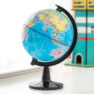 [민화샵] 한글 미니 지구본 세계 지도 사회 교구 인테리어 소품 