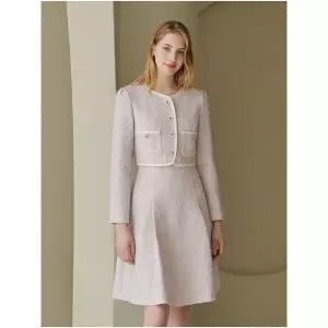 [하프클럽/숲]배색 트위드 투웨이 원피스(SZ9OPM8)