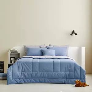 [롯데백화점]닥스 고밀도 브로스 네이비[9] 슈퍼싱글세트[퀼트이불+패드+베개커버1장]