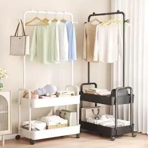 심플 트레이 행거 미니멀 이동식 드레스룸 옷걸이