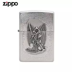 ZIPPO 라이터 엠블렘 GRIP RUPPER NA 오일+심지+부싯돌 3종세트 포함