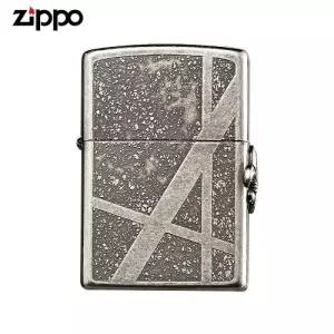 ZIPPO 라이터 엠블렘 ROCK STUD NA fleur-de-lis cross 오일+심지+부싯돌 3종세트 포함
