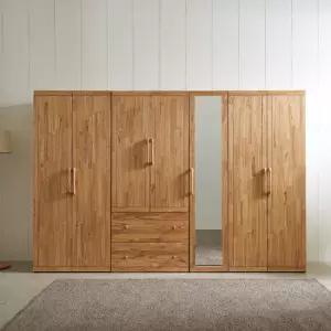 나무뜰 보노 참죽 원목 전신거울 옷장 2800 FMF081C (착불)