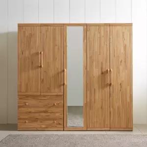 나무뜰 보노 참죽 원목 전신거울 옷장 2000 FMF077C (착불)