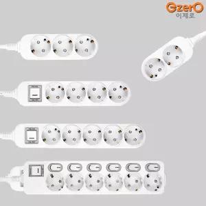 국내제조 펄스 이제로 접지 일반형 멀티탭 2구 3구 4구 5구 6구 멀티콘센트