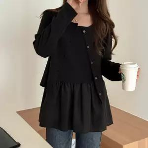 [제작] 트랄라 가디건 & 배색나시 세트 83958 빅사이즈 여성의류