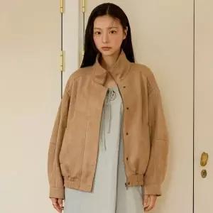 [롯데백화점]올리브데올리브 오버핏 스웨이드 블루종 점퍼 OE5AJ874