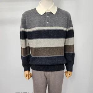 [파렌하이트]알파카 티에리 체크 니트 그레이_U07FL