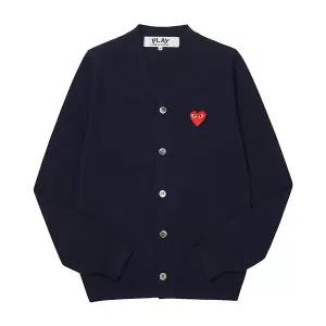 [꼼데가르송] 남성 PLAY 플레이 레드 하트 와펜 가디건(AX N008 051 2)