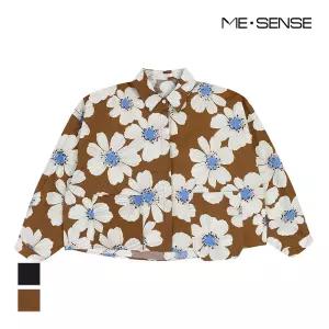[미센스] 빅플라워 패턴 블라우스_MB4XBLM310Z
