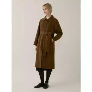 [리스트][겨울]클래식 벨티드 핸드메이드 롱 코트[35500657]