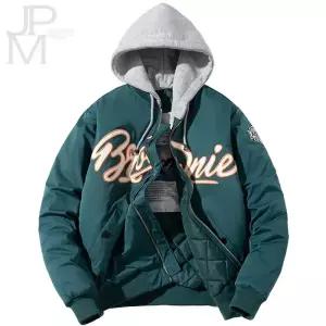 제이피엠 남자 후드 야구점퍼 스타디움자켓 겨울 후드 항공점퍼 블루종 누빔 아우터 봄 가을 겨울 3계절 착용가능 GA24