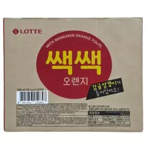 롯데 쌕쌕 오렌지 240ml x 30개 과즙음료 gx
