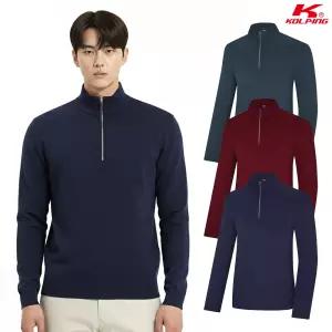 콜핑 2303TK431M 약기모 베이직핏 남성 겨울 등산 반집업 티셔츠