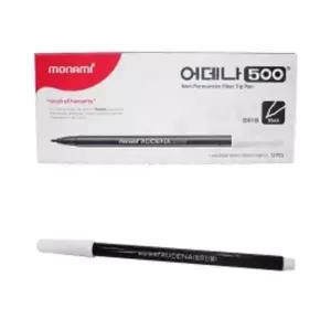 모나미 싸인펜 미술 사인 마킹펜 12입 체킹 컴퓨터용 수험 어데나 사인펜 시험용 마킹