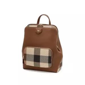 갤러리아 DCBA6E680W2 닥스 브라운 체크배색 소가죽 백팩