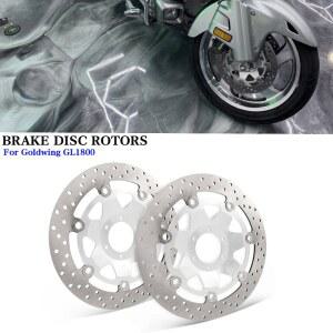 골드윙 GL1800 F6B 골드 윙 1800 2000 2019 2PCS 오토바이 액세서리 전면 브레이크 디스크 로터