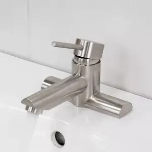 무광 4인치 세면수전 투홀 세면대 세면기 욕실 화장실 수도꼭지