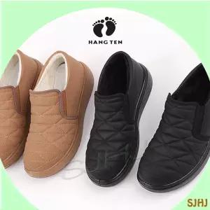 행텐 Y1503 누빔디자인 컴포트 여성 퍼 슬립온/블랙 카멜/누빔 컴포트 패딩슈즈 겨울 방한화 따뜻한 착화감 데일리 털안감 경량 단화 스타일 사는