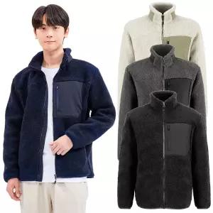 랜더스 남성 여성 겨울 양털 헤비 플리스 후리스 뽀글이 집업 자켓 점퍼