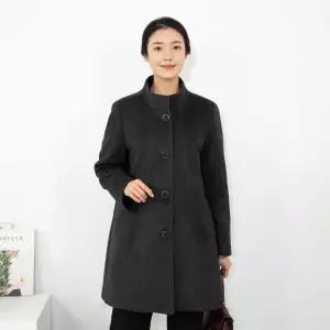 [모슬린]엄마옷 누빔 울 차이나 코트 516FGH311 마담중년여성빅사이즈50대60대