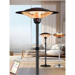 야외용 히터 갓모양 테라스 카페 스탠드 야외난방 전기 난로 실외 우산히터 캠핑 루프탑