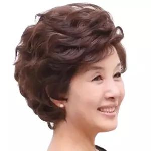 멋내기 가발 중년가발 40대 중년여자 물결 여성 자연흑색 통가발 중년 앞머리 생머리