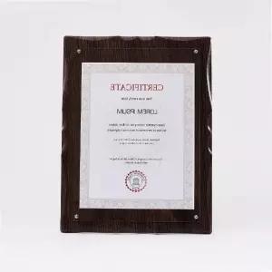 고품질 크라운 허가증 상장 액자 a4 벽걸이형 탁상형 월넛 (WFB9E3A)